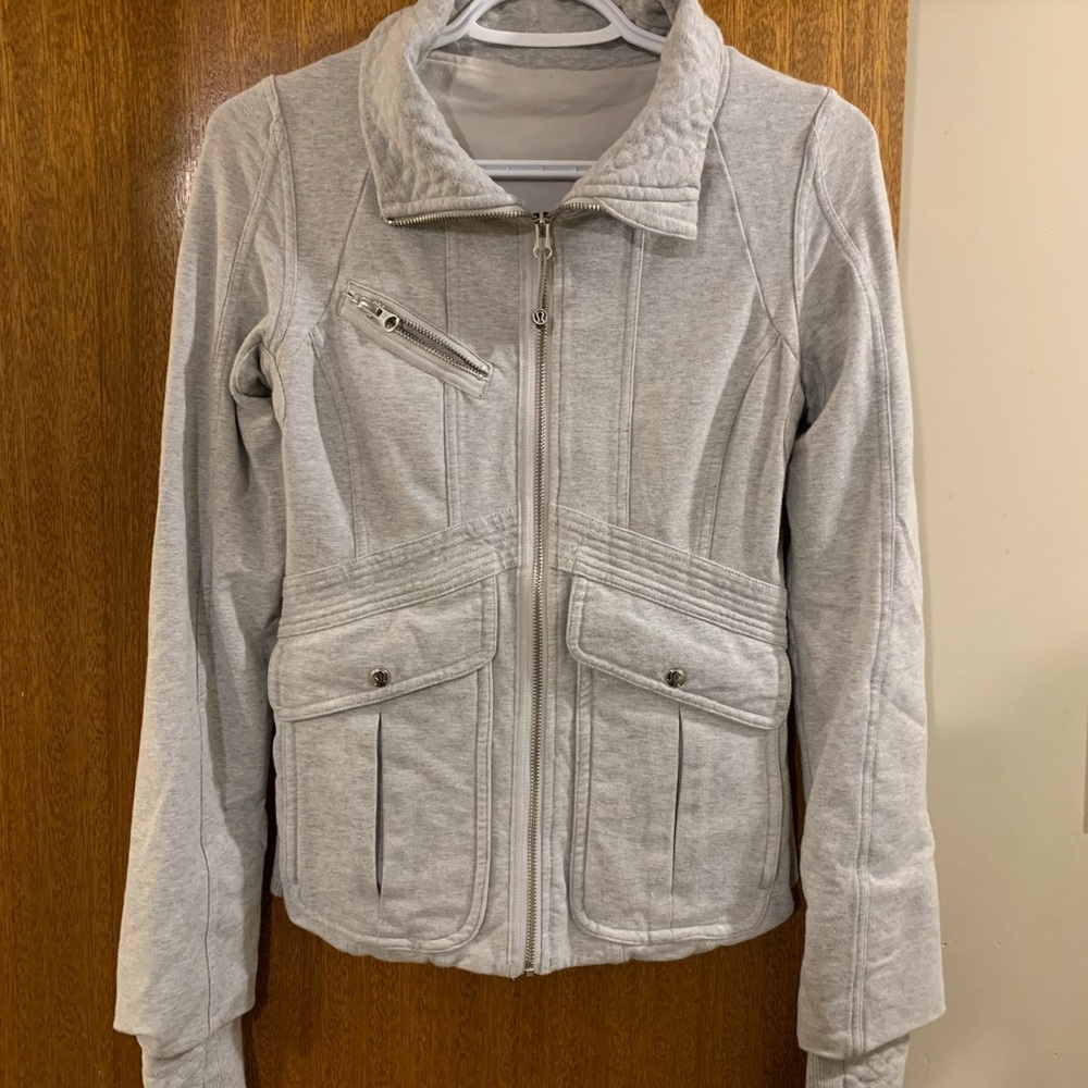 Lululemon Athletica Heather Gray Utility Jacket
